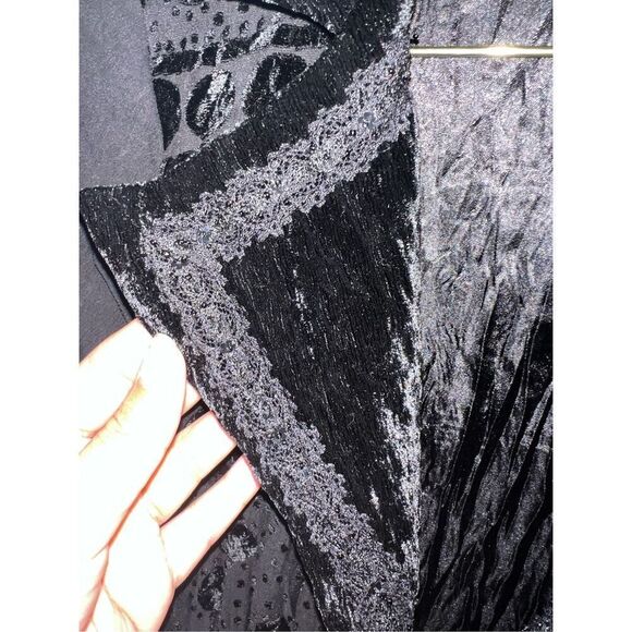 Alberto Makali vintage dainty goth cardigan mixed medium artsy boho jacket sz sm - Picture 6 of 7